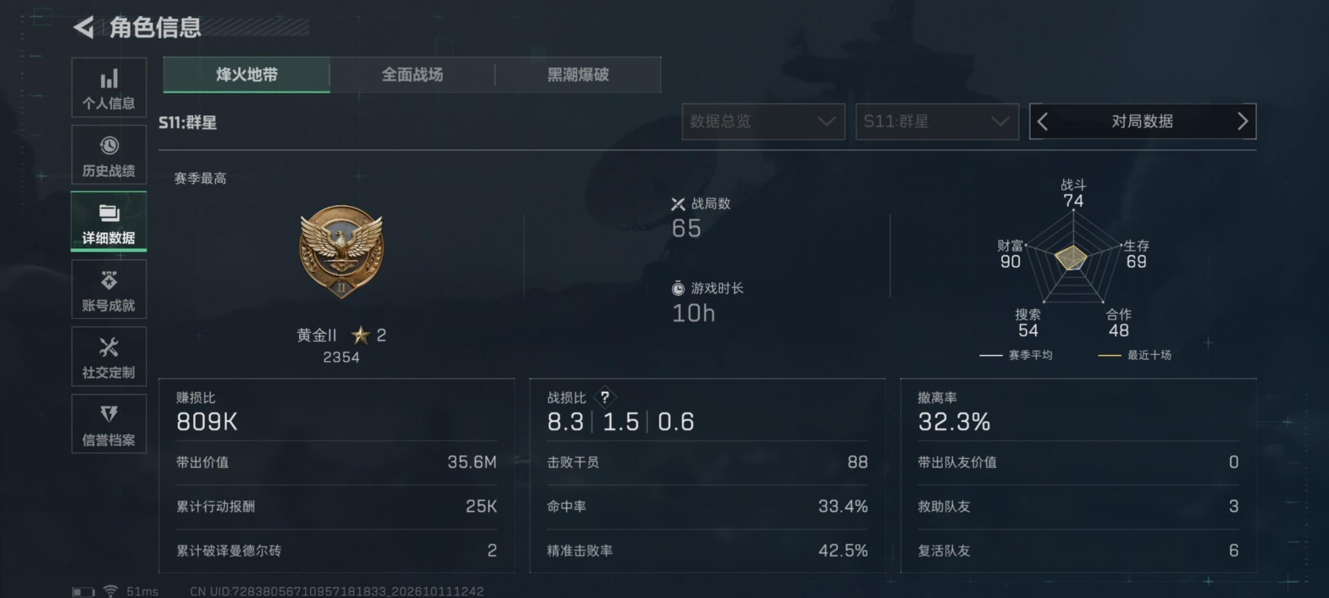 SJZQM4376595三角洲行动账号详情图19