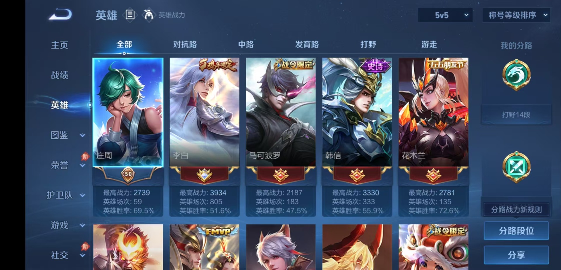 WZMMN4748008王者荣耀账号详情图6 WZMMN4748008王者荣耀账号详情图6