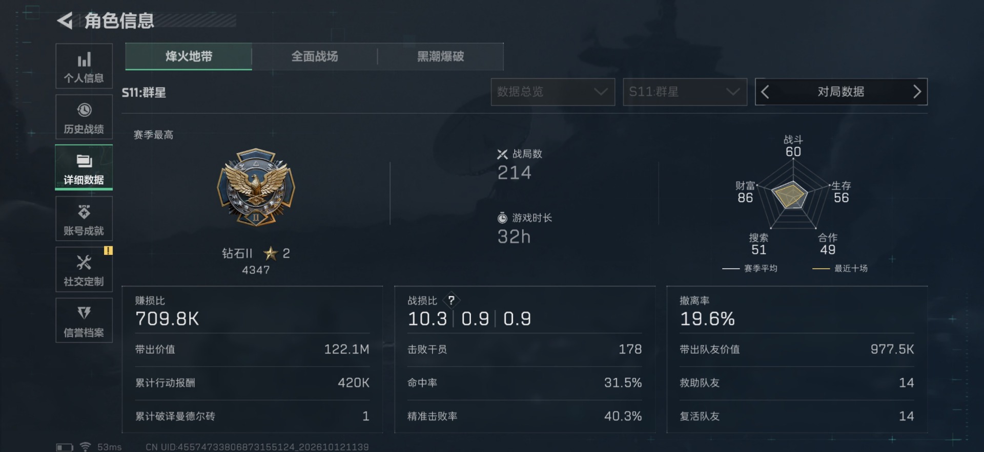 SJZMMN4376737三角洲行动账号详情图5 SJZMMN4376737三角洲行动账号详情图5