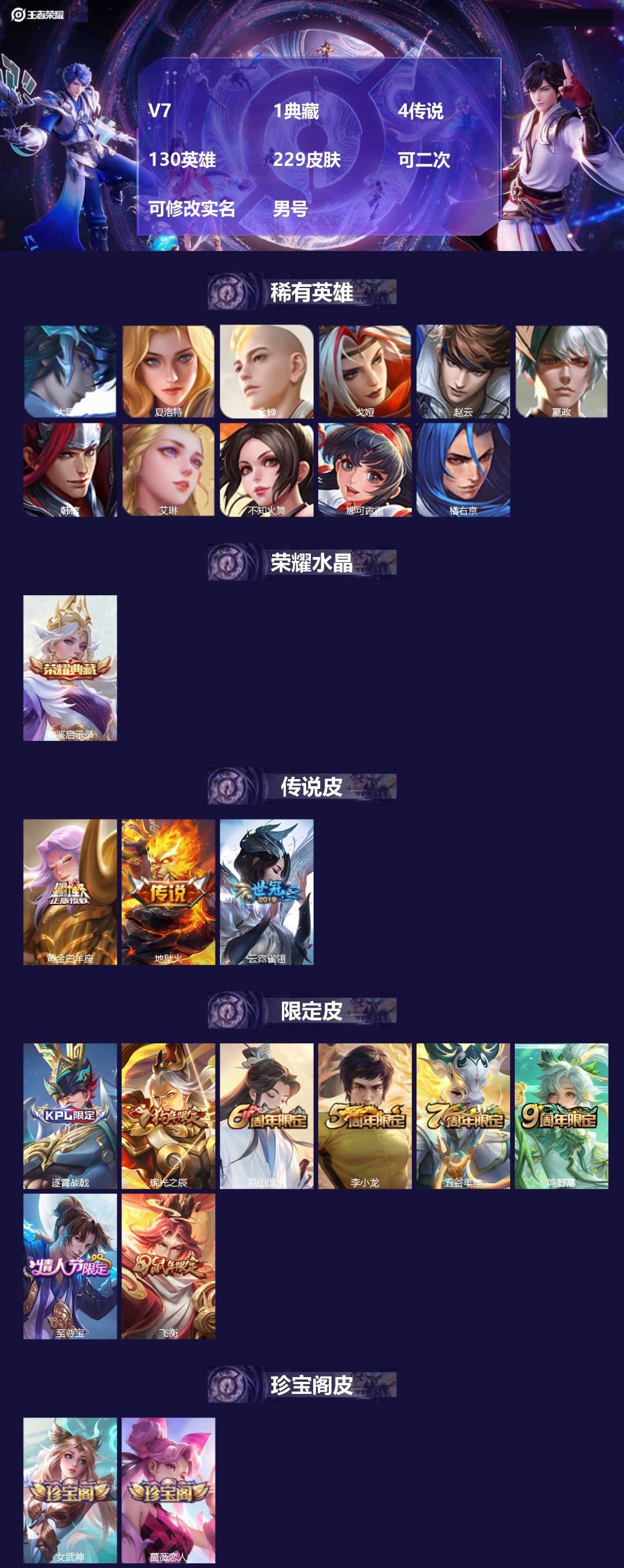 WZMMN4752168王者荣耀账号详情图3 WZMMN4752168王者荣耀账号详情图3