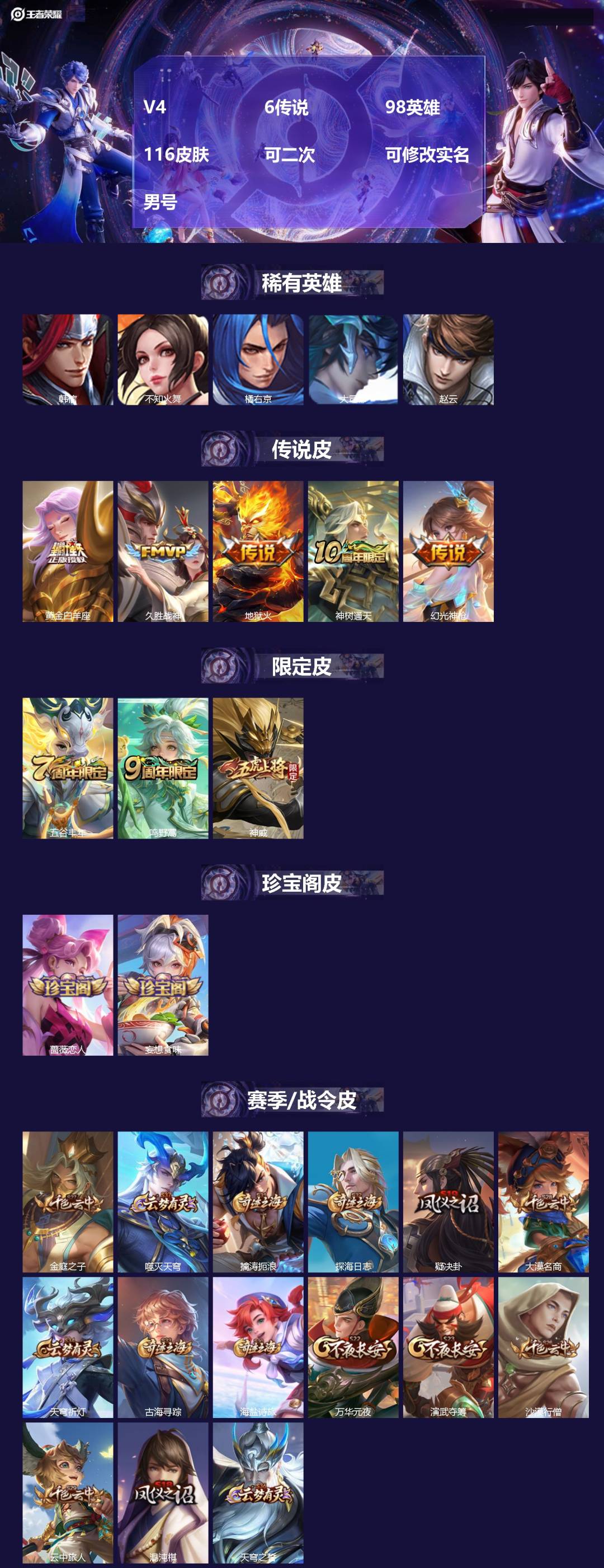 WZMMN4754920王者荣耀账号详情图4