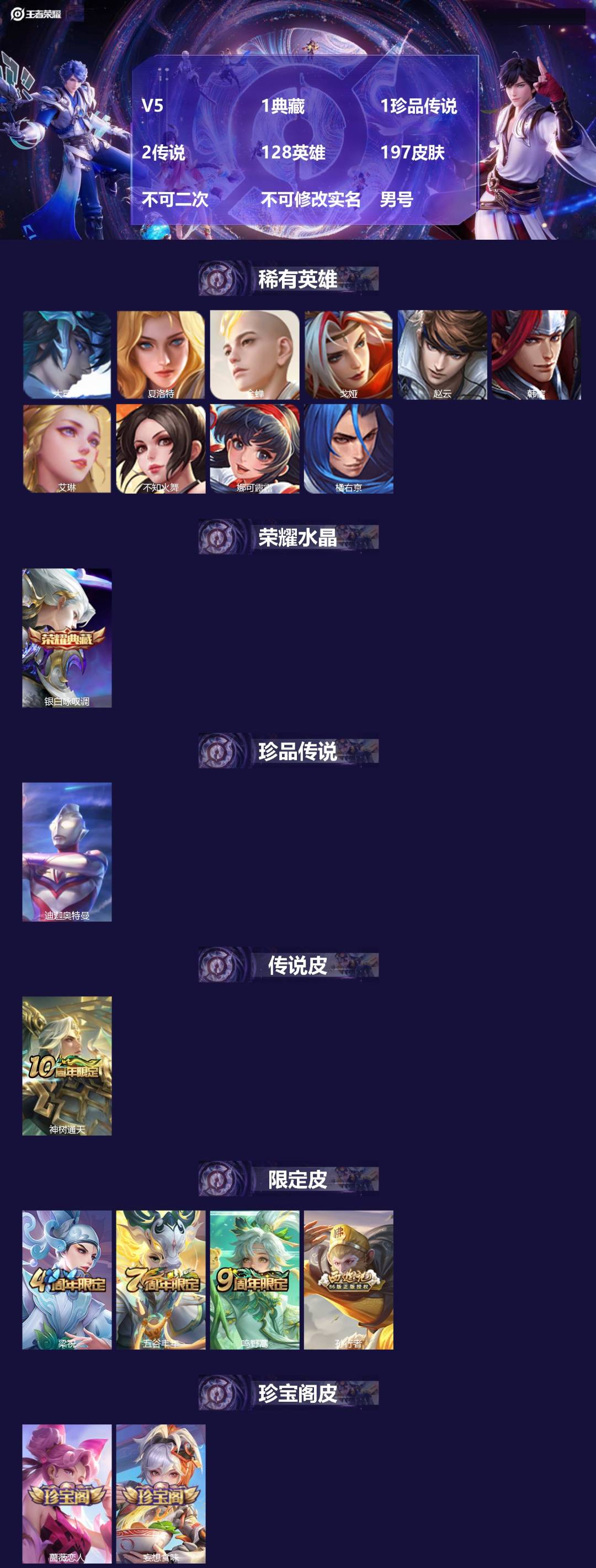 WZMMN4754521王者荣耀账号详情图3