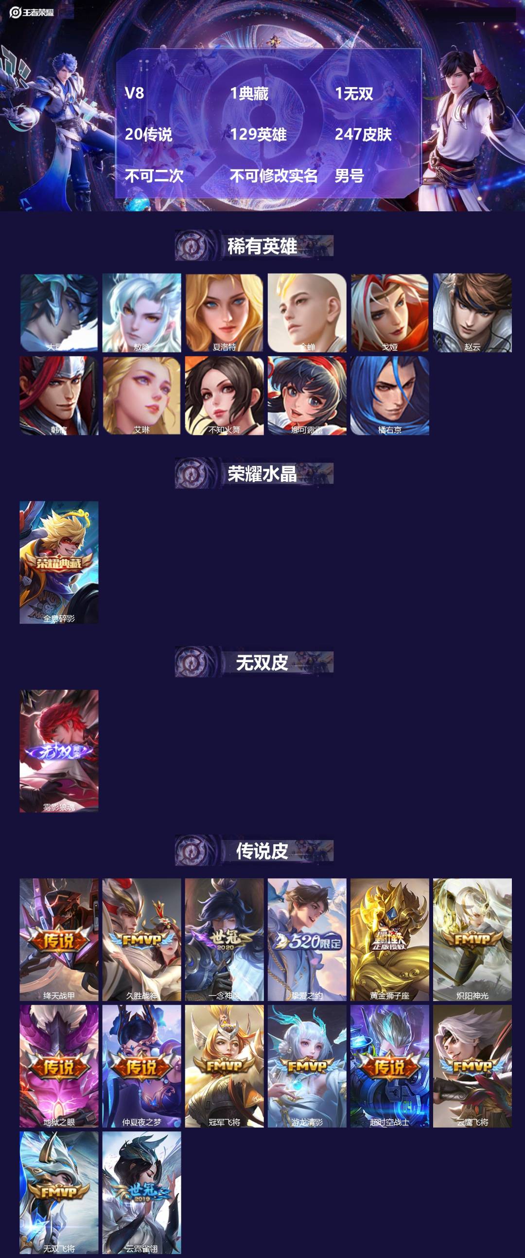 WZMMN4755701王者荣耀账号详情图3