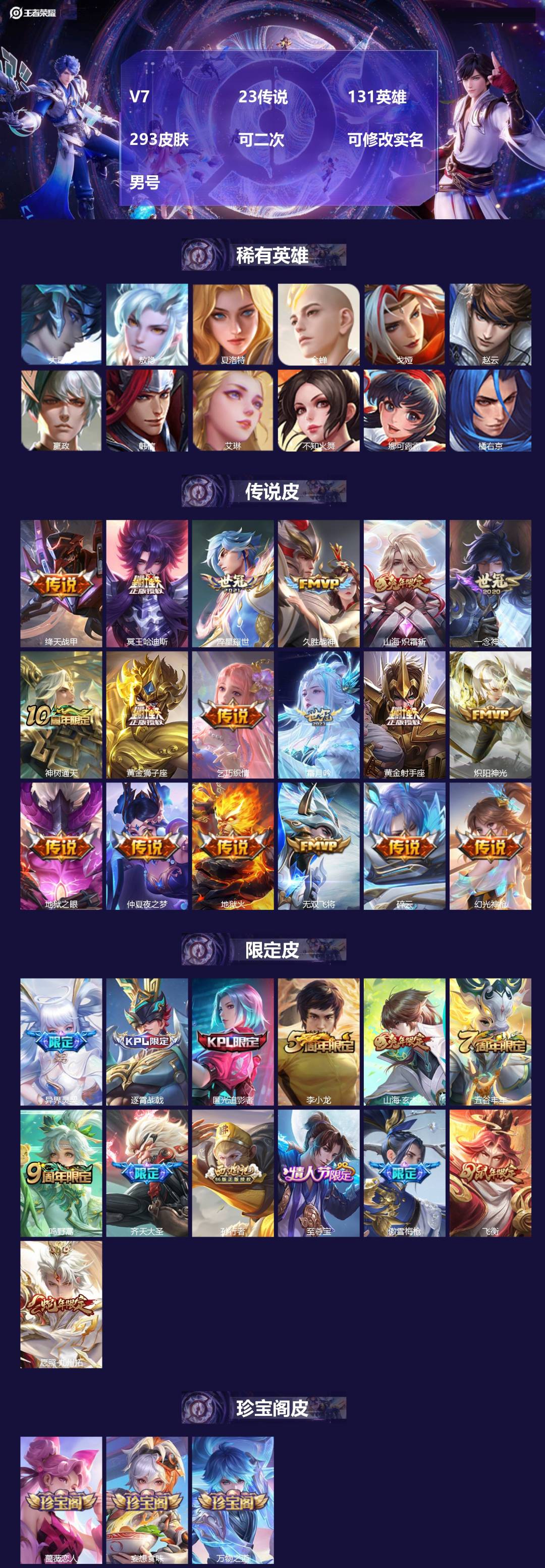 WZMMN4756074王者荣耀账号详情图3