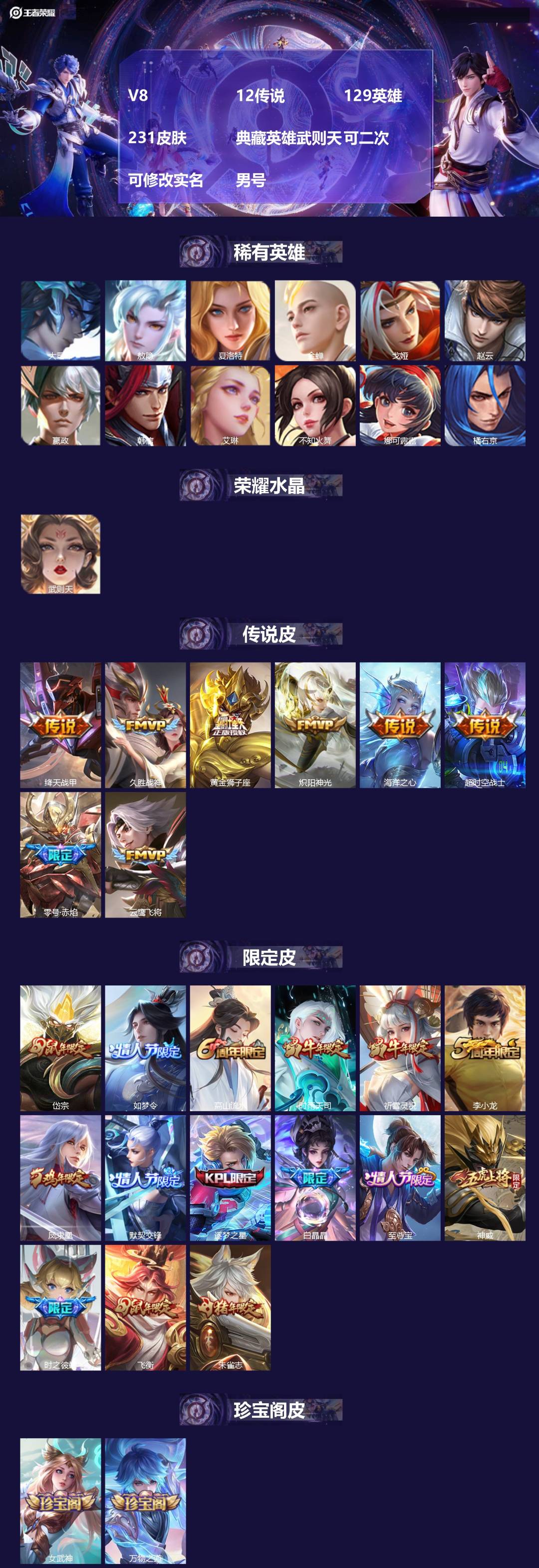 WZMMN4756738王者荣耀账号详情图4 WZMMN4756738王者荣耀账号详情图4