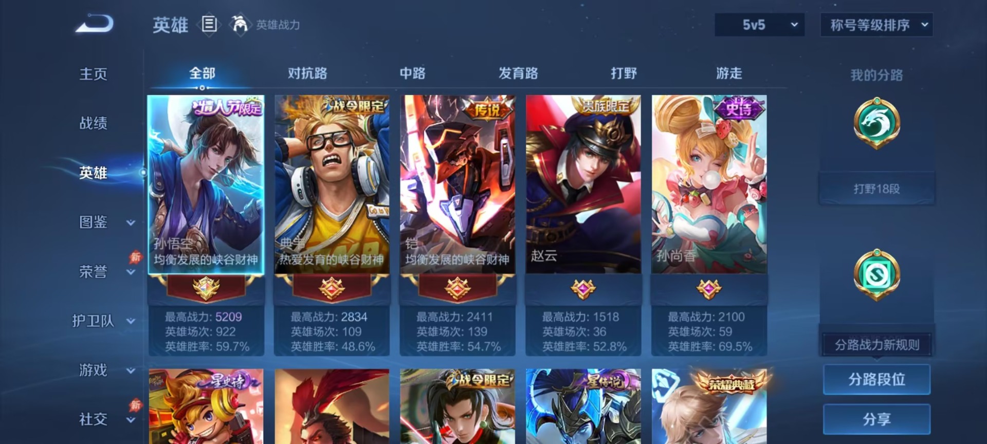 WZMMN4756633王者荣耀账号详情图12