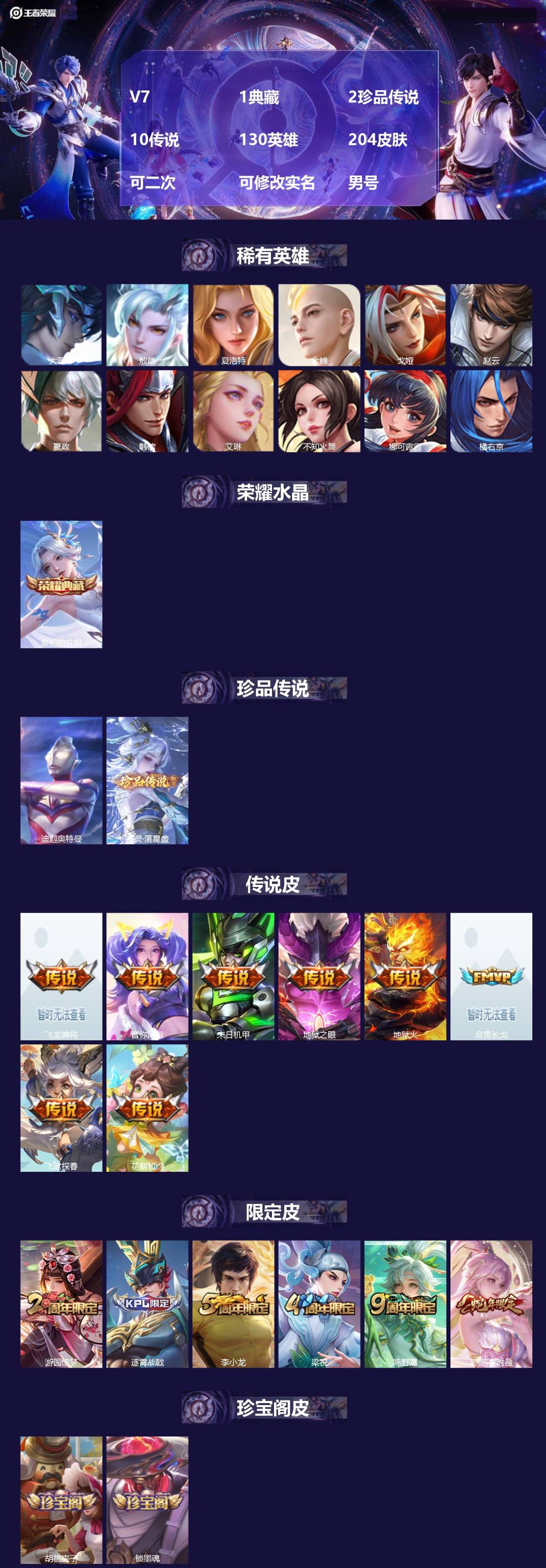 WZMMN4760128王者荣耀账号详情图4