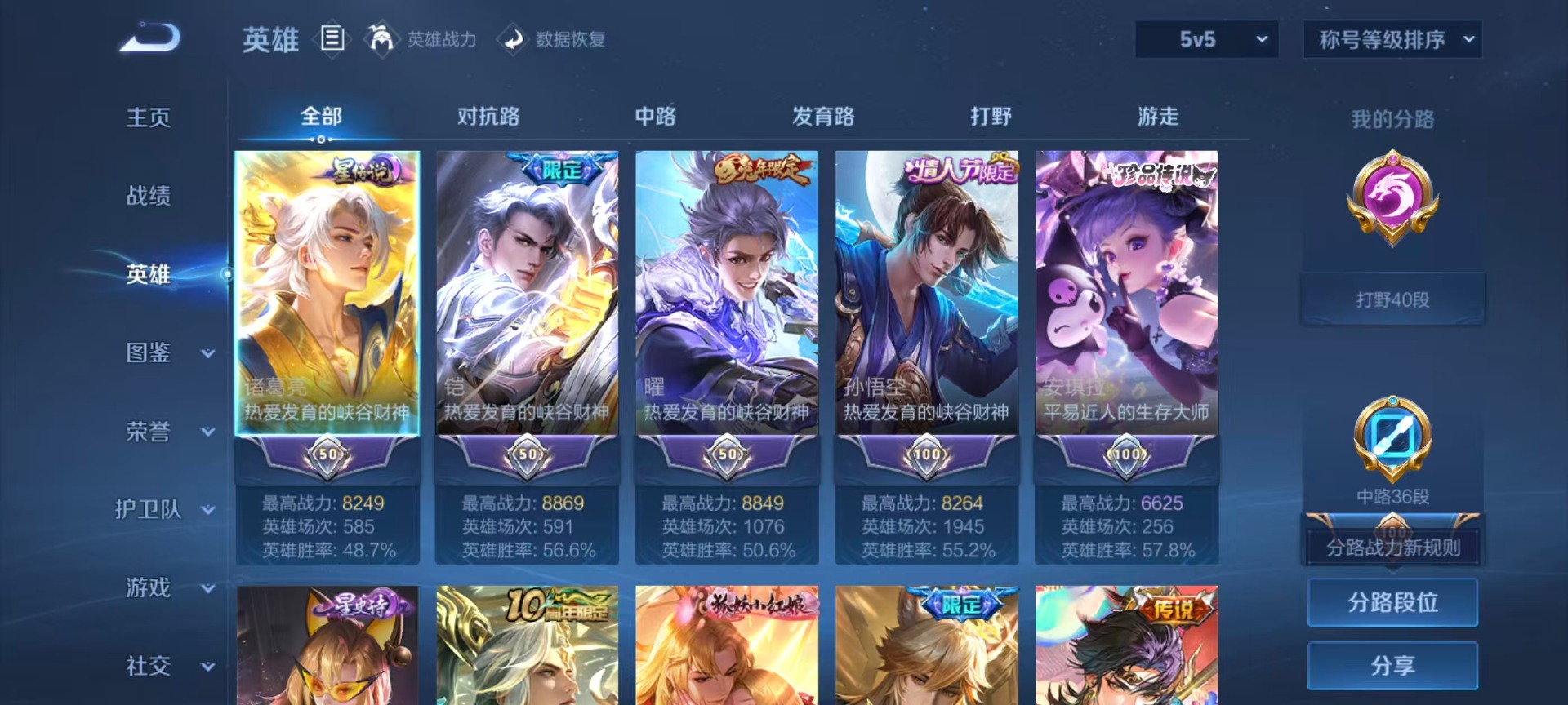 WZMMN4761453王者荣耀账号详情图35