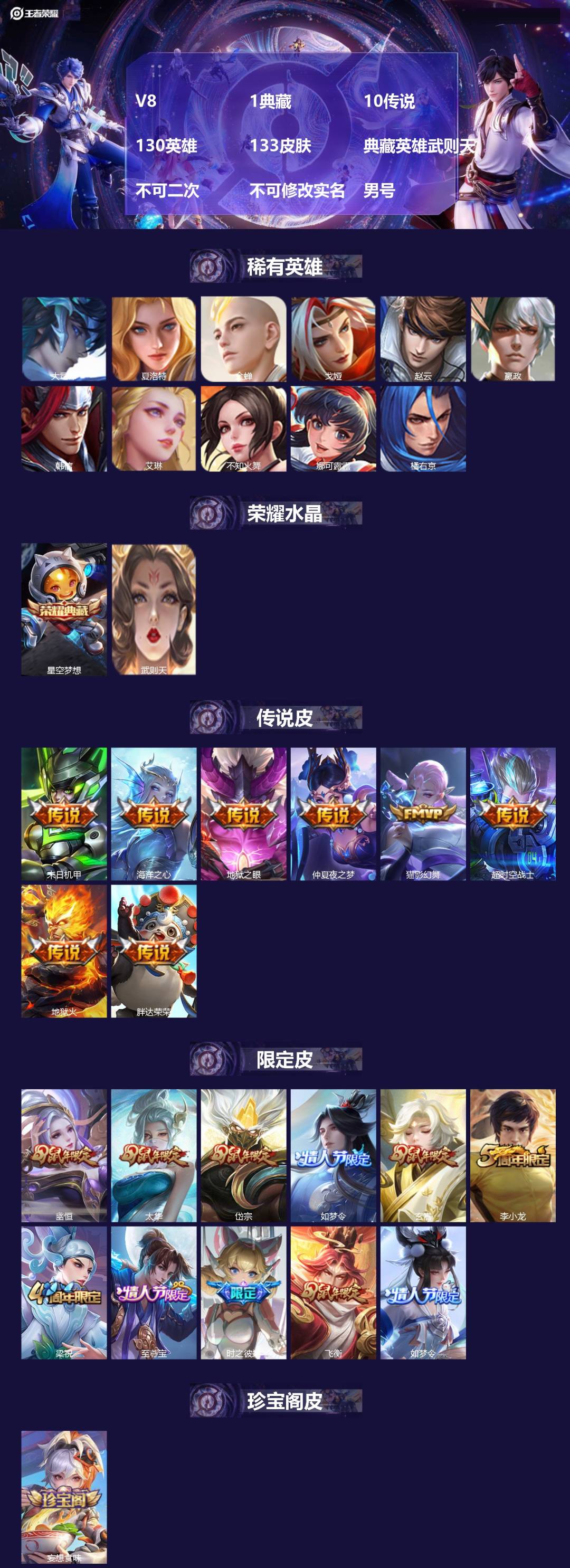 WZMMN4762252王者荣耀账号详情图3 WZMMN4762252王者荣耀账号详情图3