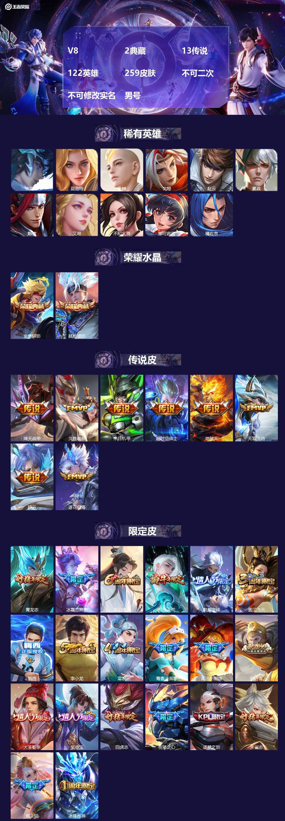 WZMMN4768932王者荣耀账号详情图4