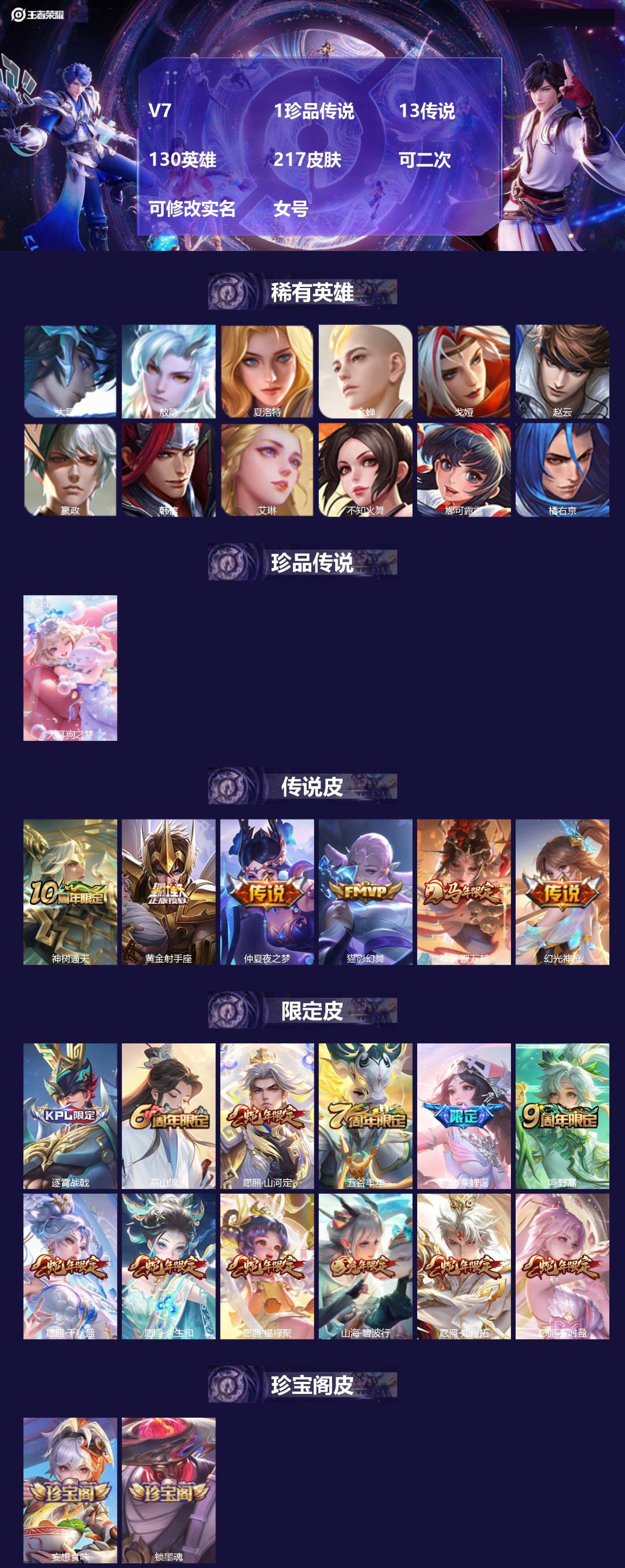 WZMMN4770959王者荣耀账号详情图3 WZMMN4770959王者荣耀账号详情图3