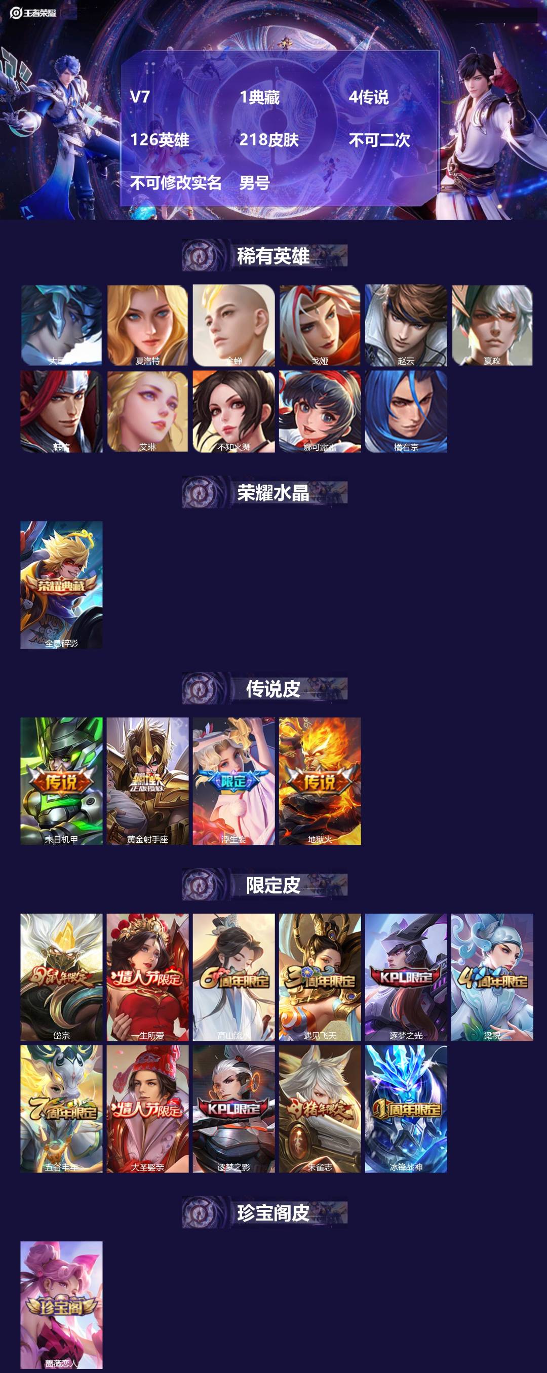WZMMN4777012王者荣耀账号详情图3 WZMMN4777012王者荣耀账号详情图3
