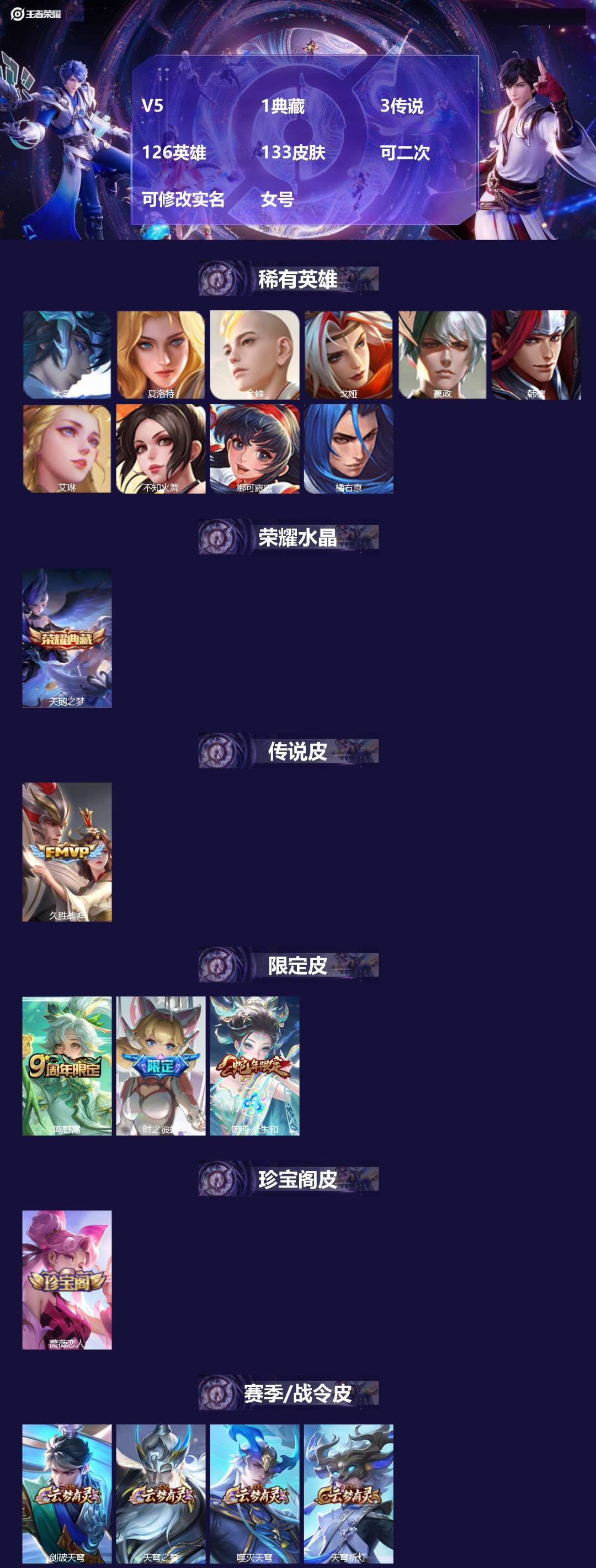 WZMMN4775393王者荣耀账号详情图4