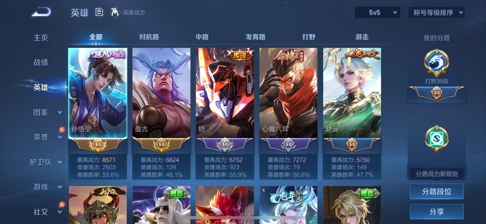 WZMMN4796875王者荣耀账号详情图6