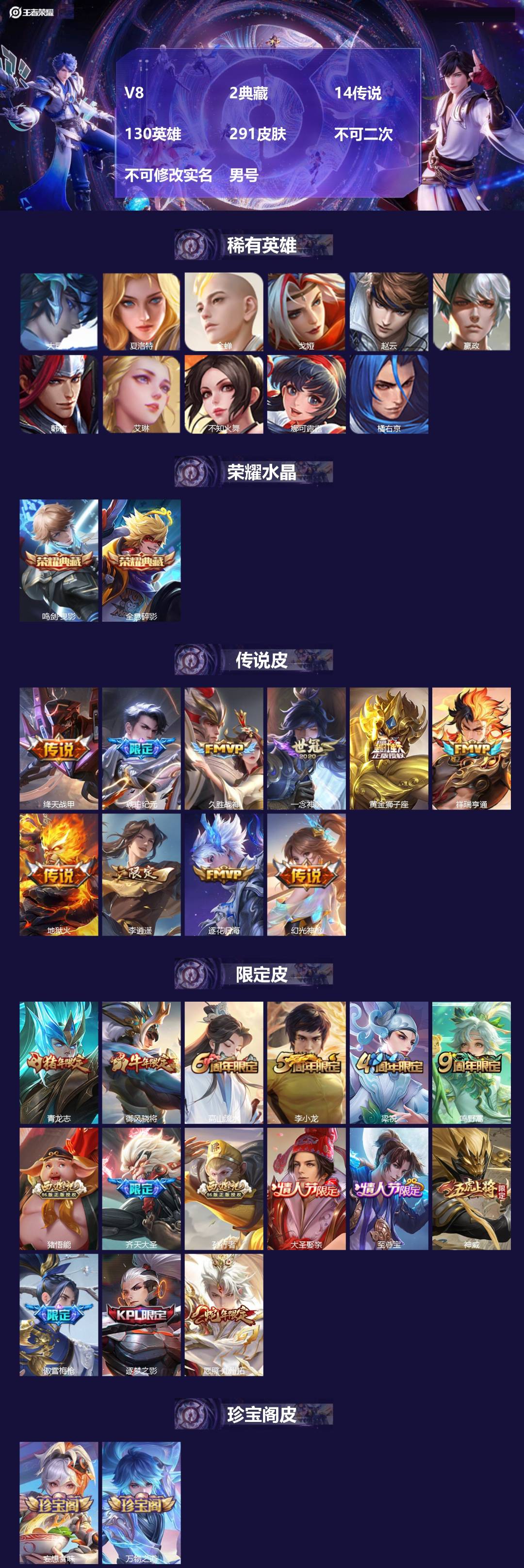 WZMMN4785779王者荣耀账号详情图4 WZMMN4785779王者荣耀账号详情图4