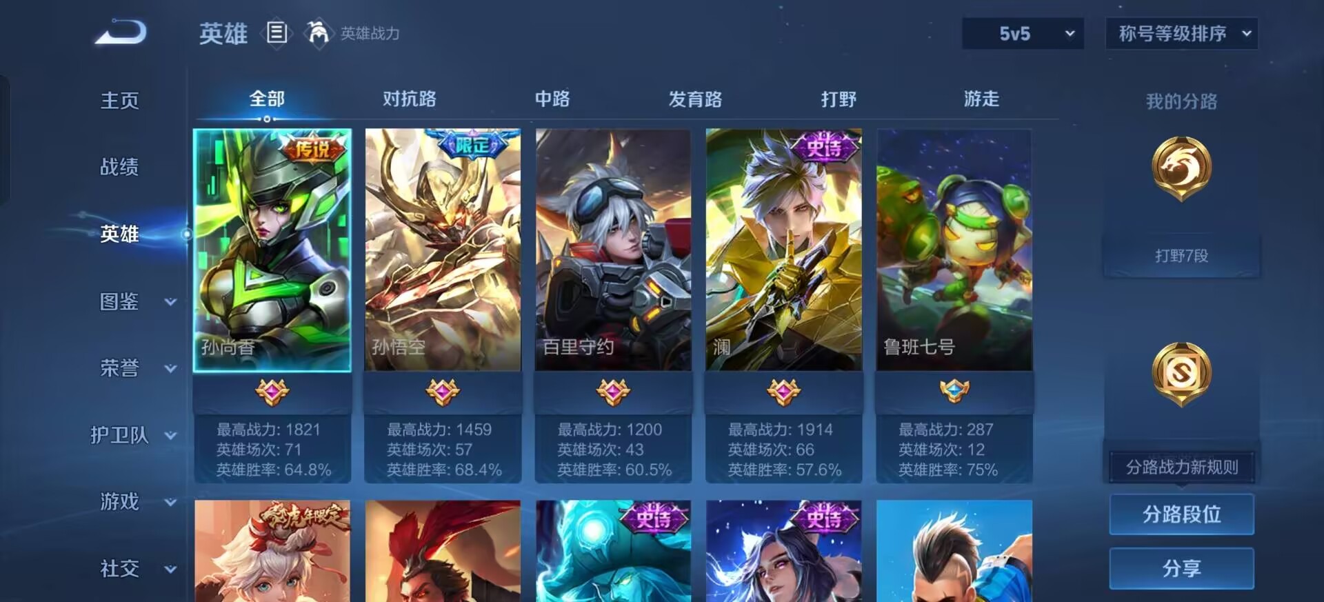 WZMMN4789302王者荣耀账号详情图7 WZMMN4789302王者荣耀账号详情图7