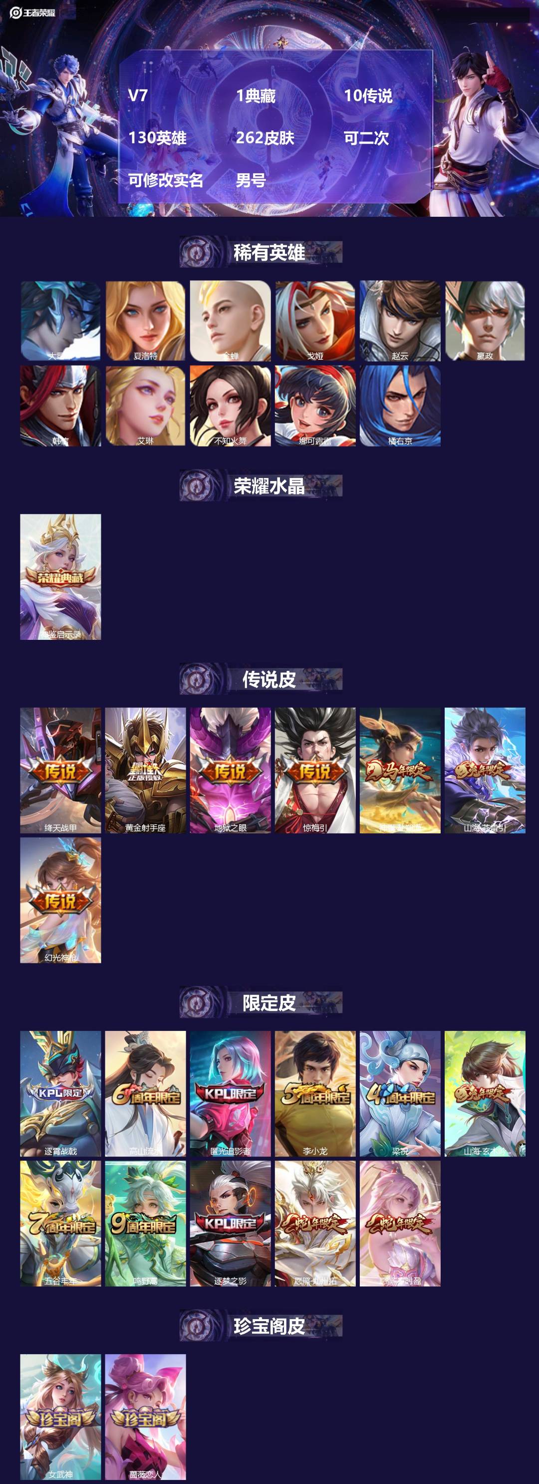 WZMMN4791404王者荣耀账号详情图3