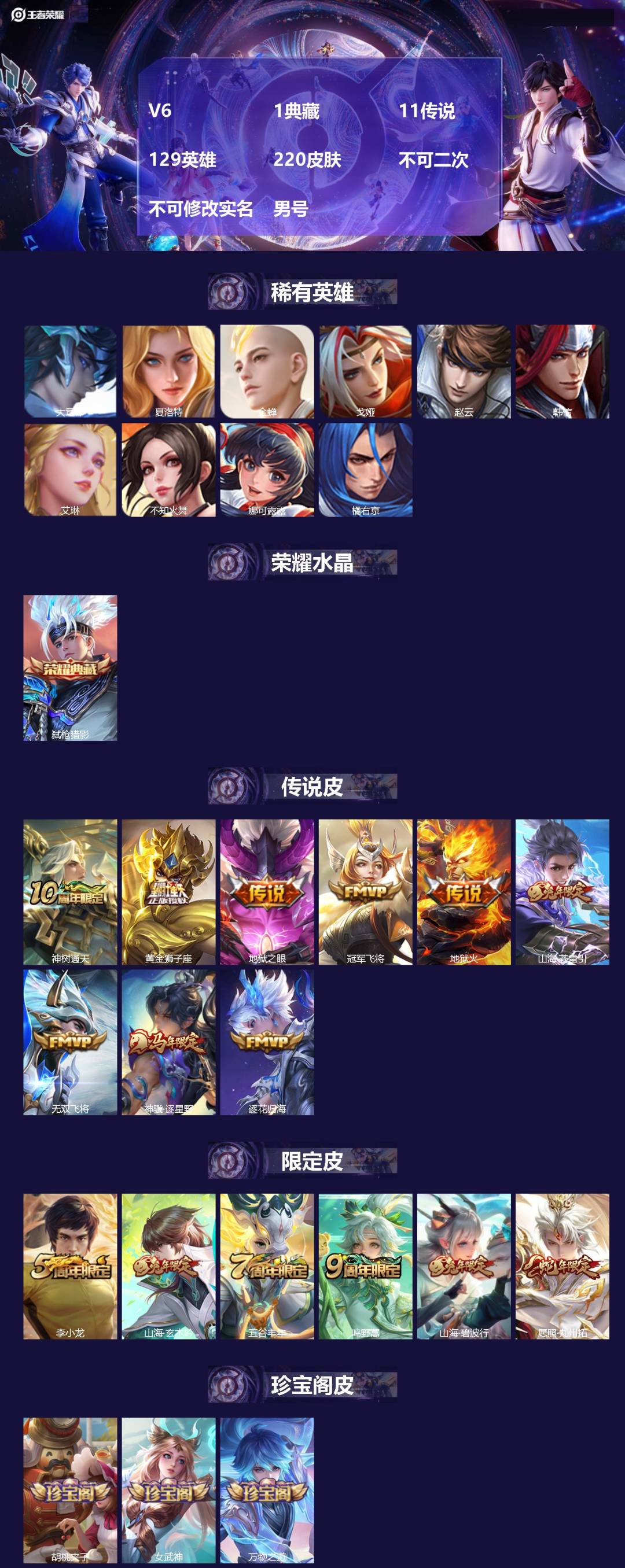 WZMMN4792114王者荣耀账号详情图4 WZMMN4792114王者荣耀账号详情图4