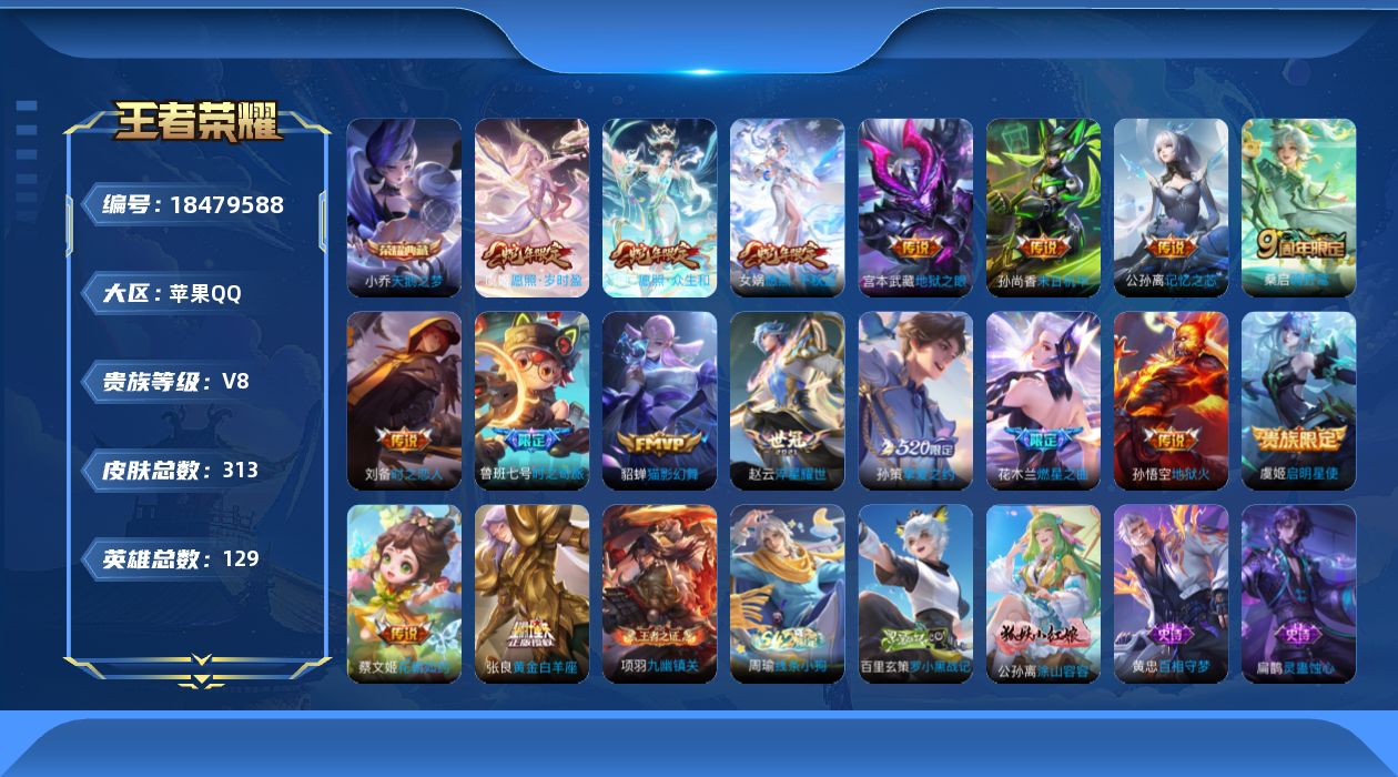 WZQM4289058王者荣耀账号详情图17