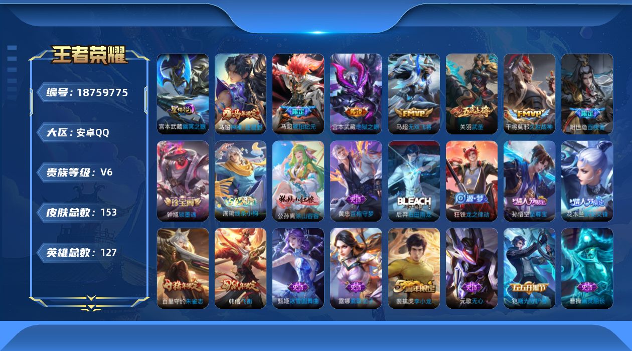 WZQM4310388王者荣耀账号详情图18