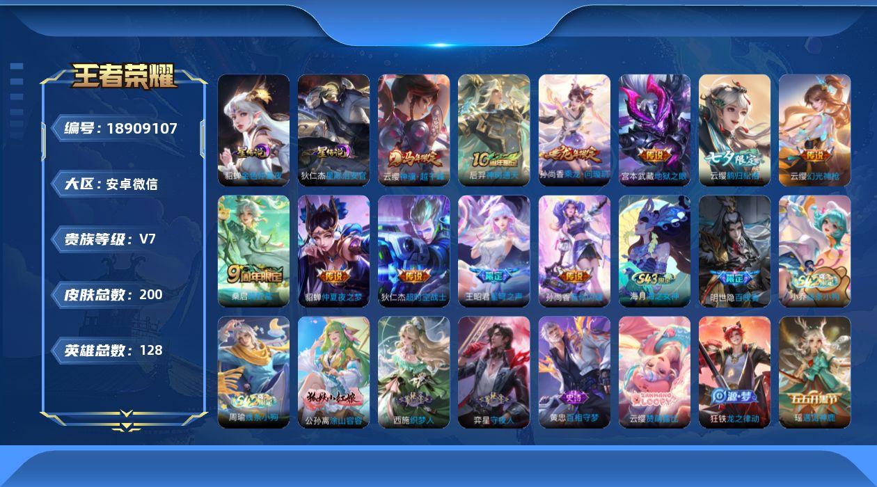 WZQM4318159王者荣耀账号详情图18