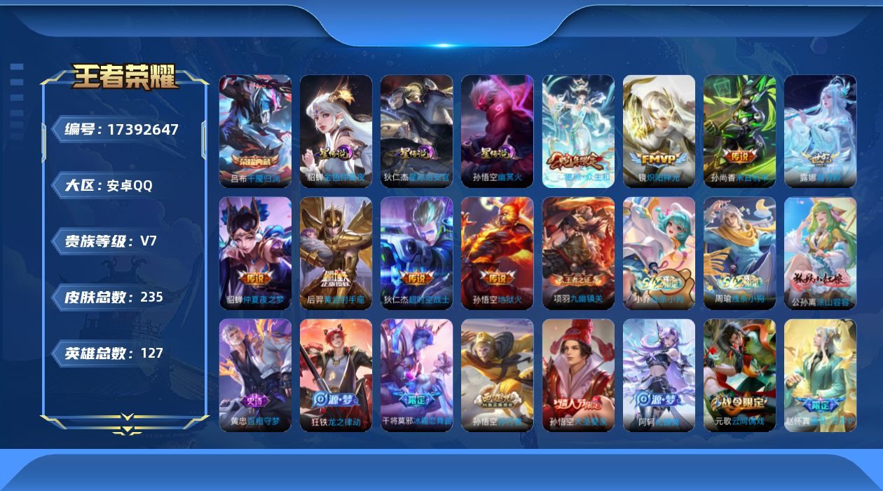 WZQM4207084王者荣耀账号详情图18