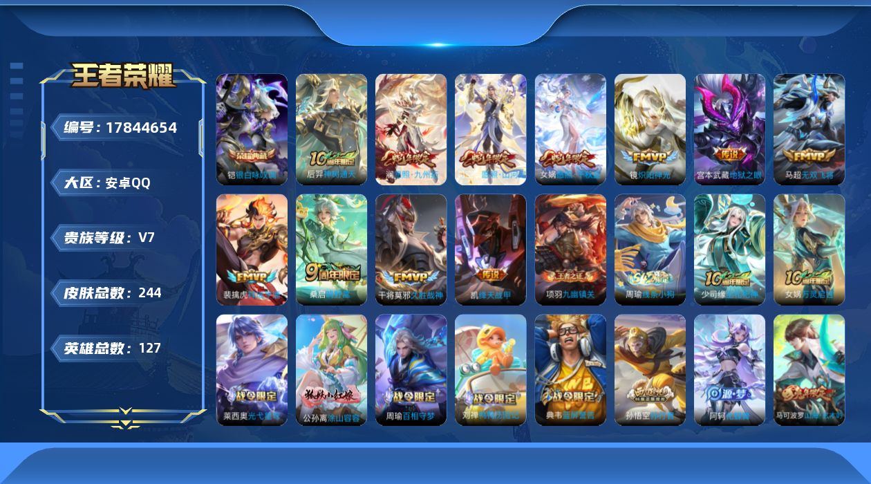 WZQM4247603王者荣耀账号详情图17