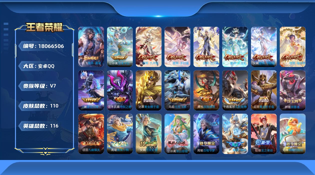 WZQM4269437王者荣耀账号详情图19