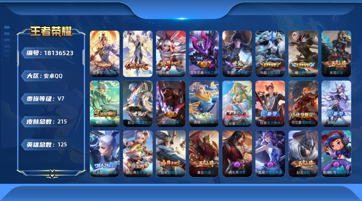 WZQM4269456王者荣耀账号详情图17 WZQM4269456王者荣耀账号详情图17