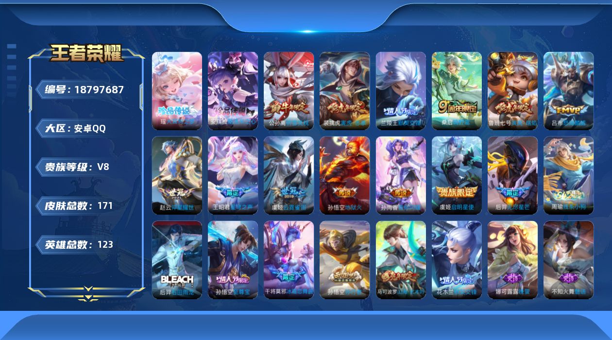 WZQM4312829王者荣耀账号详情图12