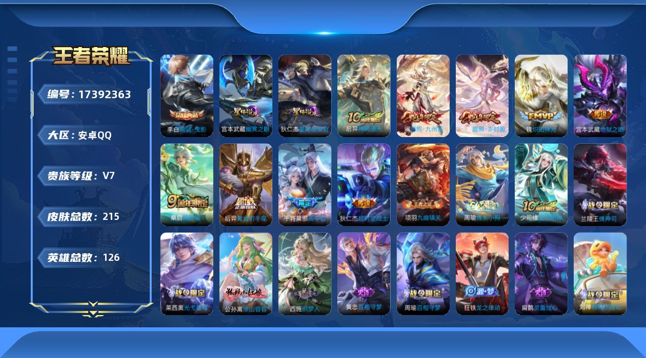 WZQM4207064王者荣耀账号详情图18