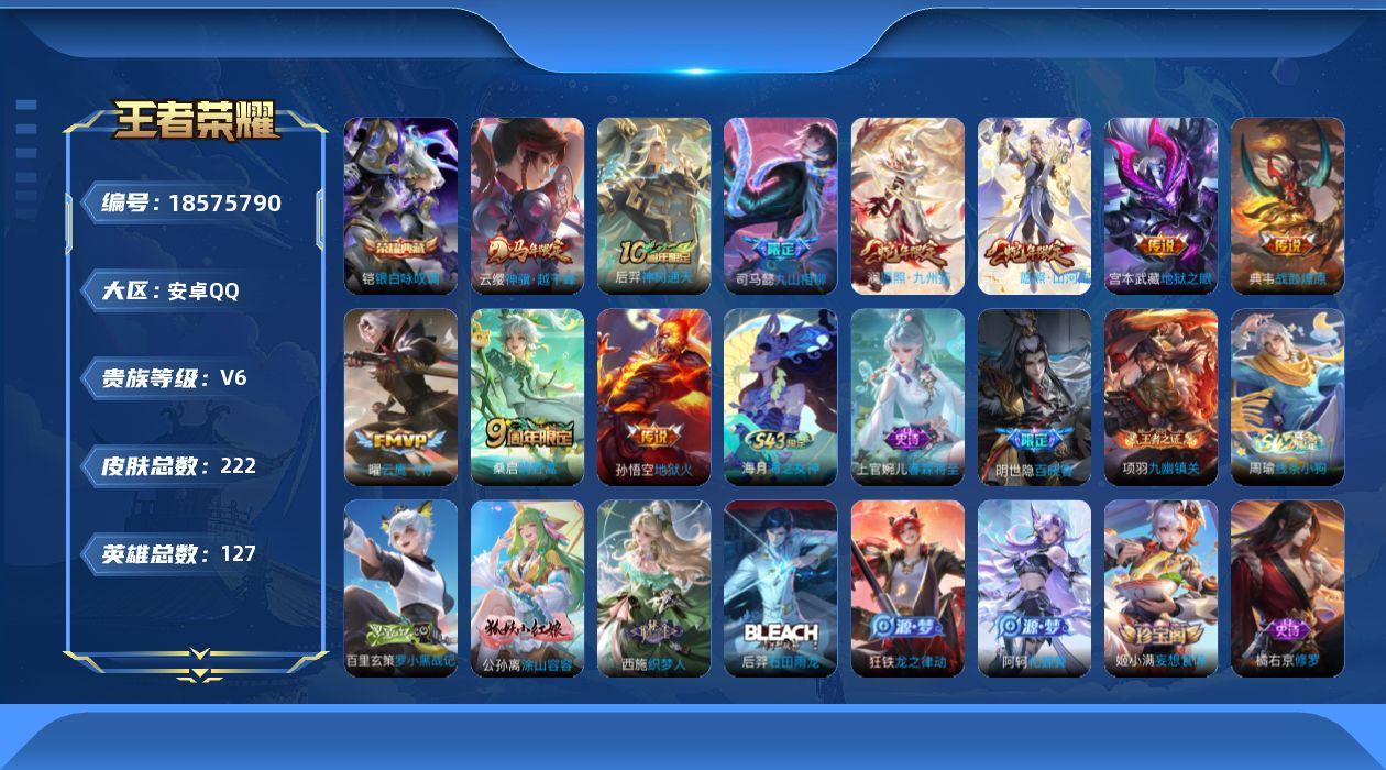 WZQM4297845王者荣耀账号详情图16