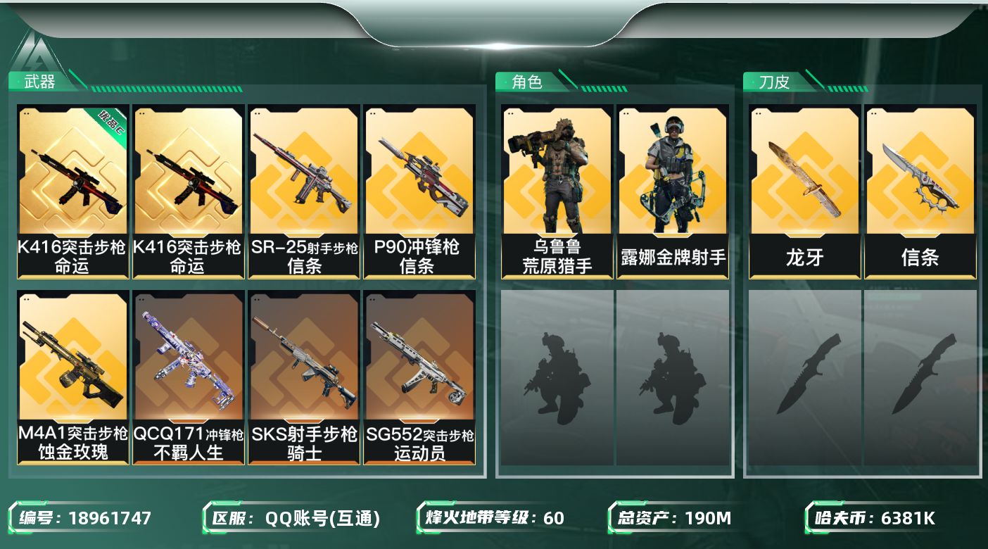 SJZQM4110944三角洲行动账号详情图13