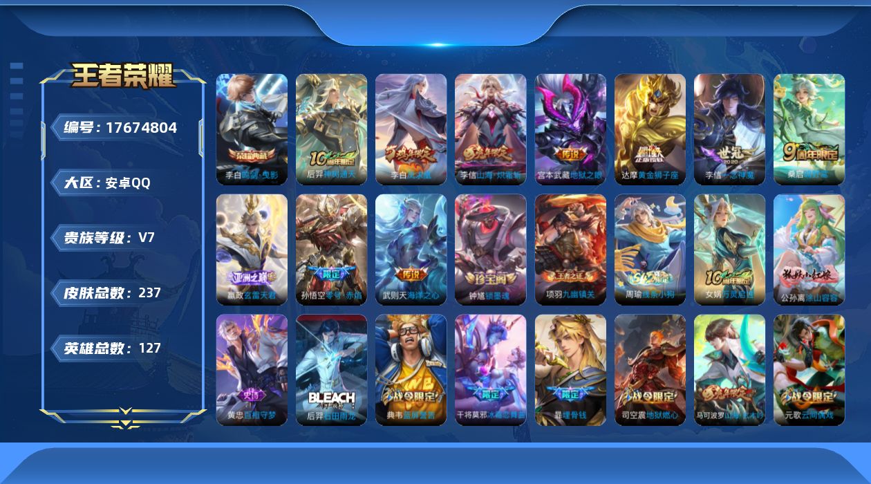 WZQM4231963王者荣耀账号详情图15