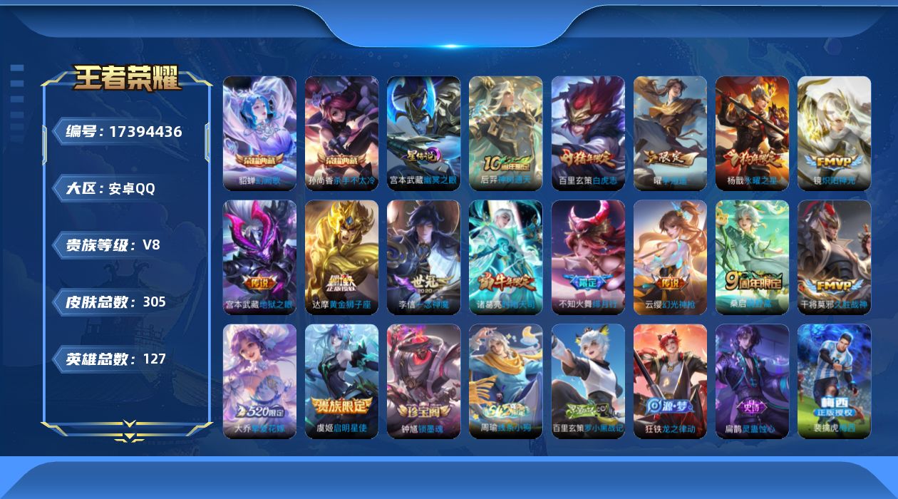 WZQM4207203王者荣耀账号详情图18