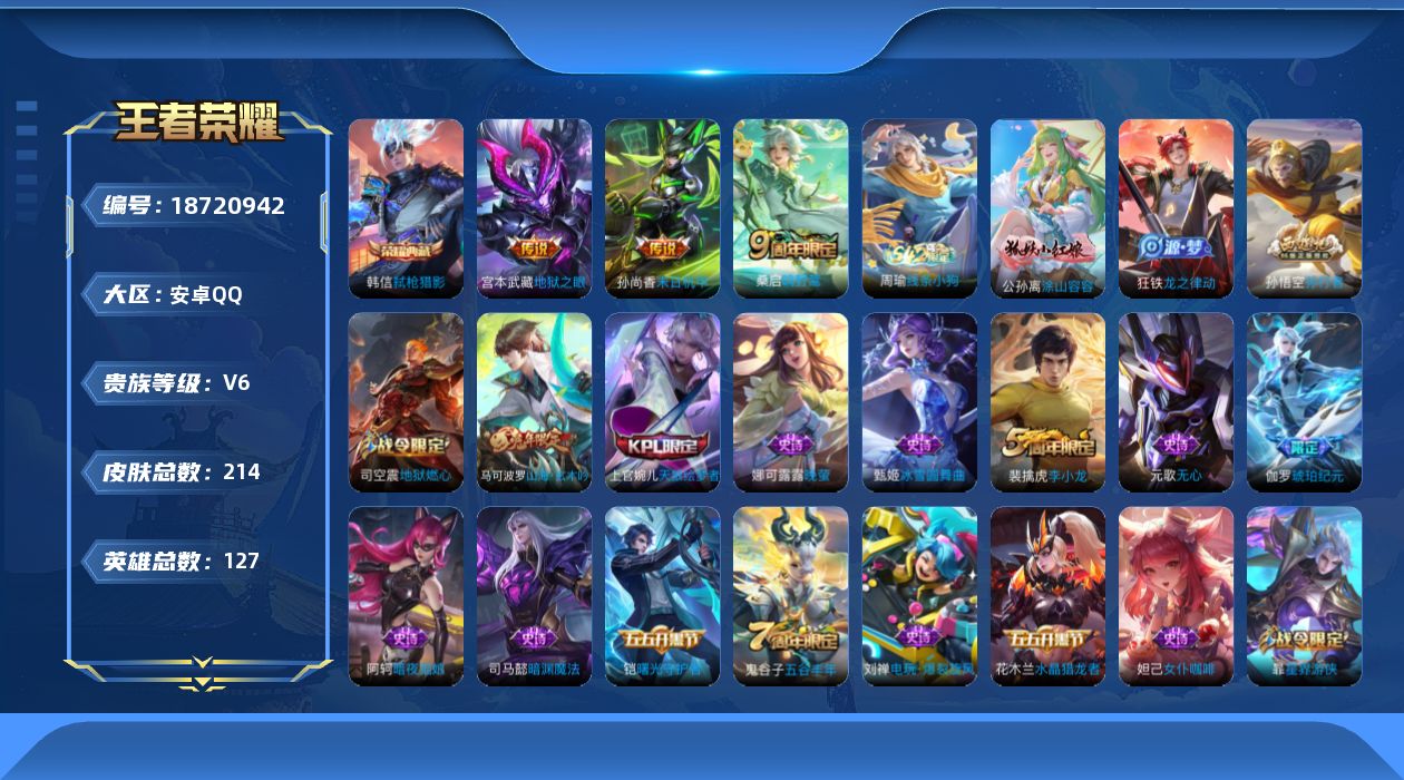 WZQM4310399王者荣耀账号详情图19