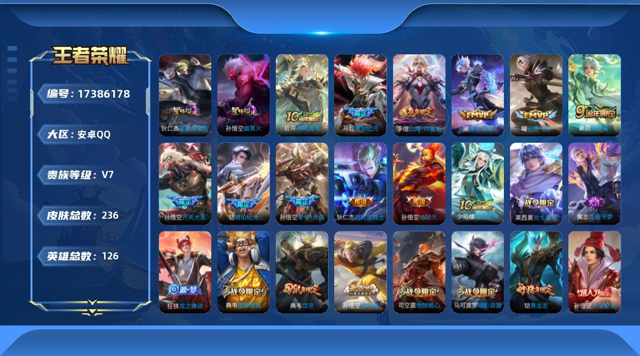 WZQM4206234王者荣耀账号详情图20