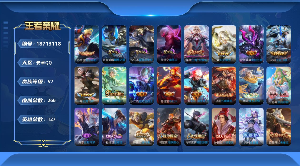 WZQM4307198王者荣耀账号详情图18