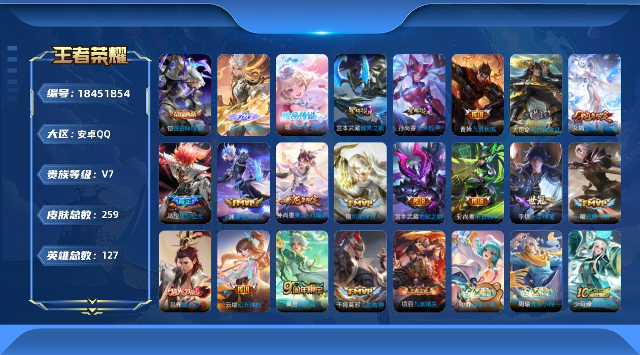 WZQM4287678王者荣耀账号详情图20 WZQM4287678王者荣耀账号详情图20