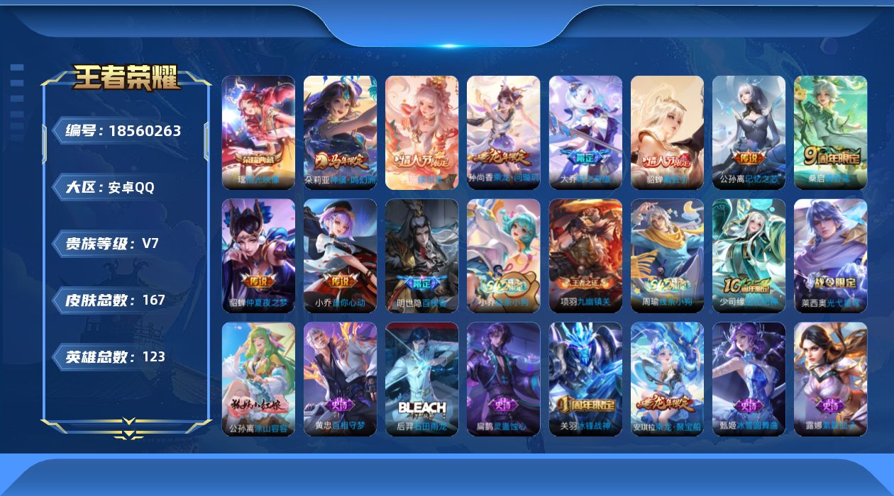 WZQM4294652王者荣耀账号详情图16