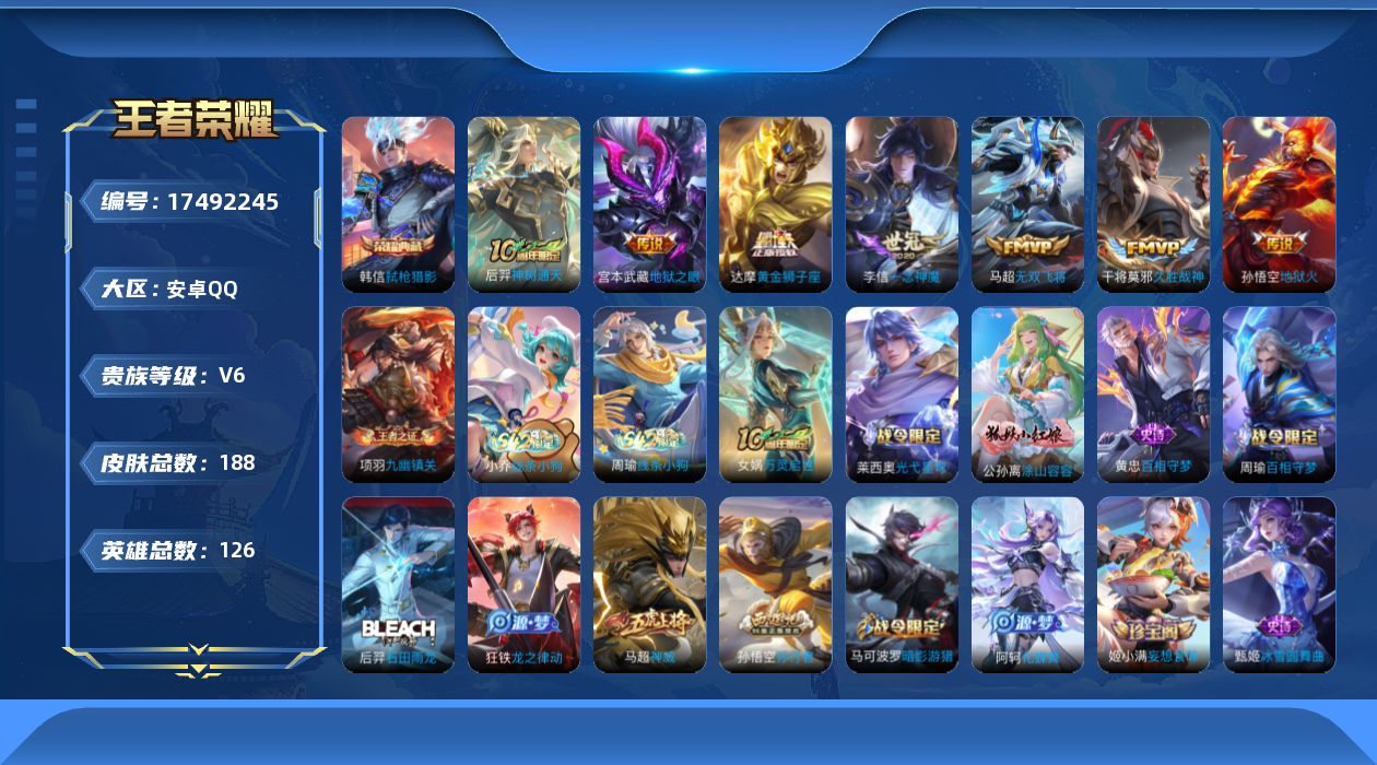 WZQM4213532王者荣耀账号详情图18 WZQM4213532王者荣耀账号详情图18