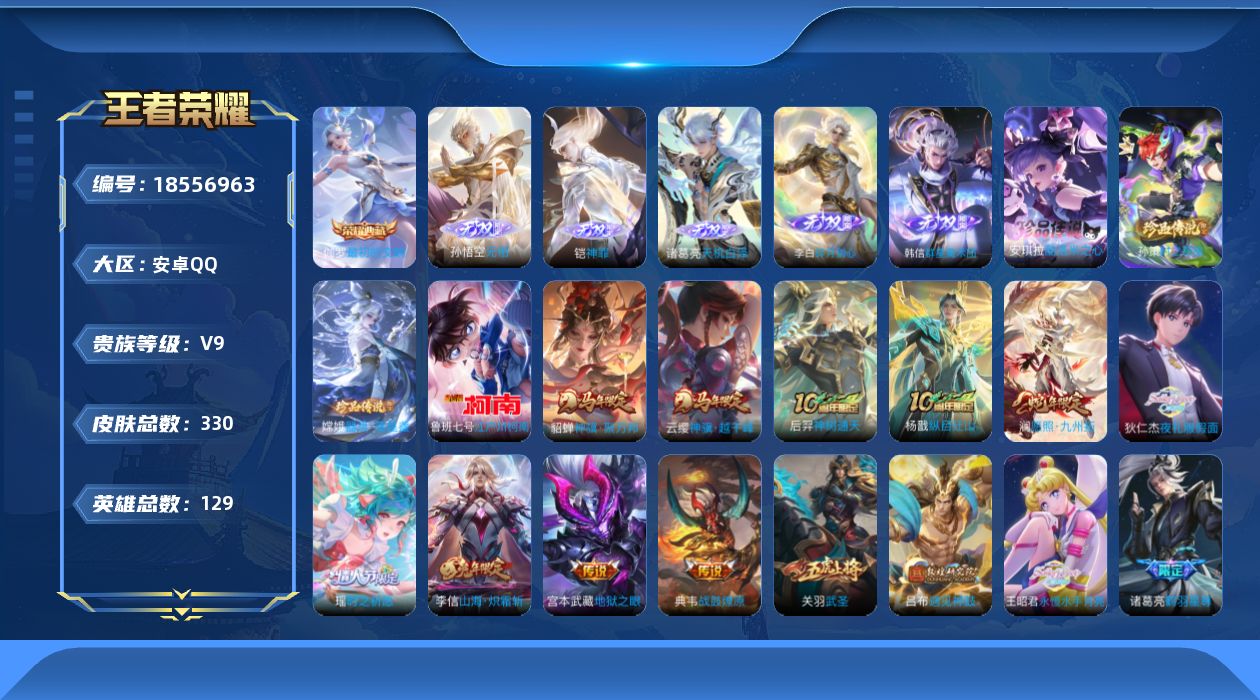 WZQM4294163王者荣耀账号详情图20