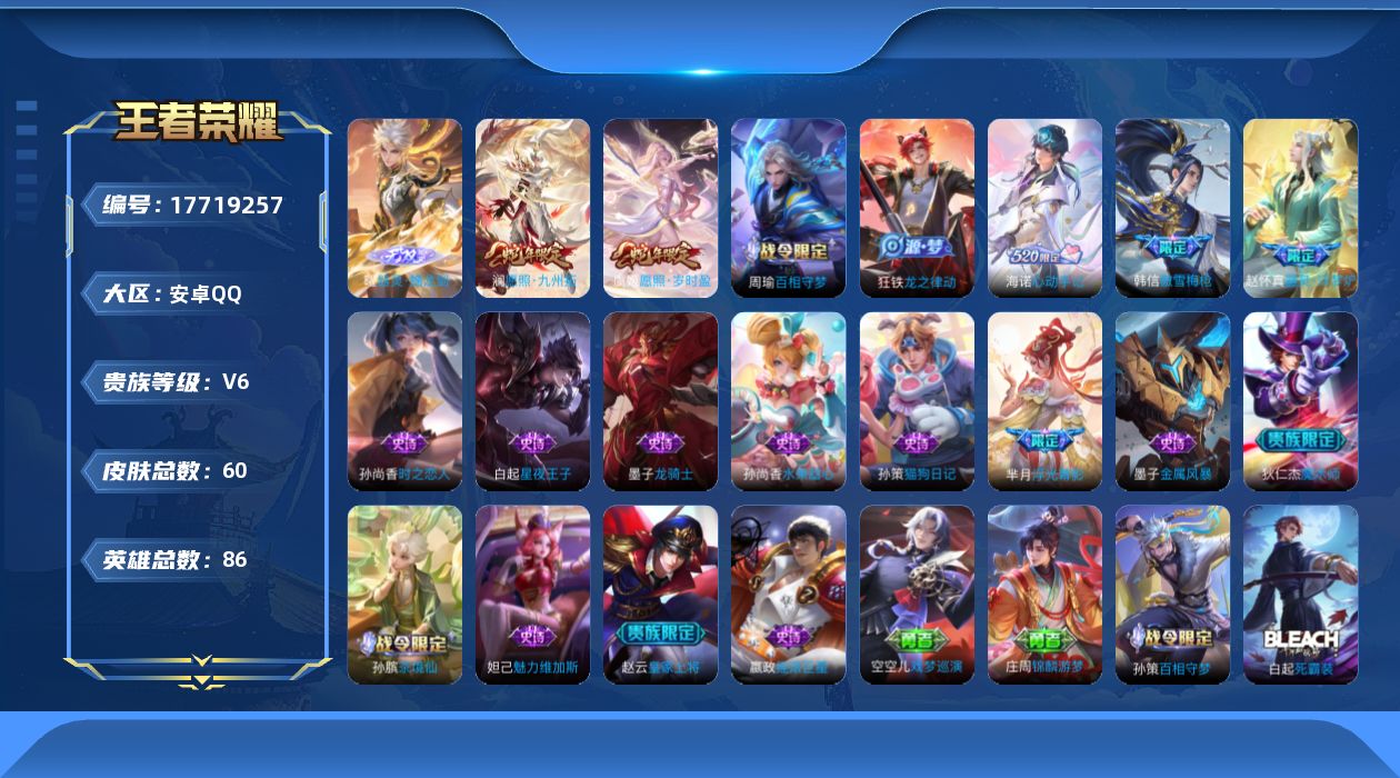 WZQM4236183王者荣耀账号详情图11