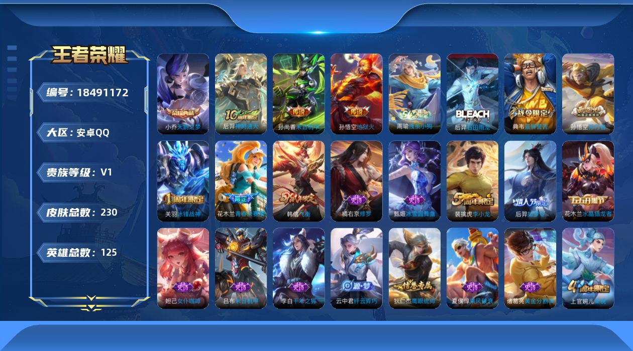 WZQM4292899王者荣耀账号详情图18