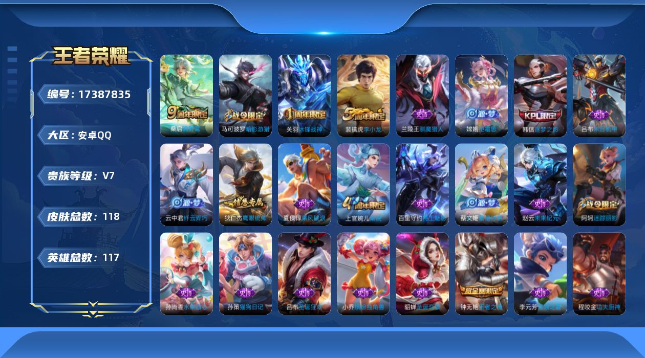 WZQM4206601王者荣耀账号详情图16