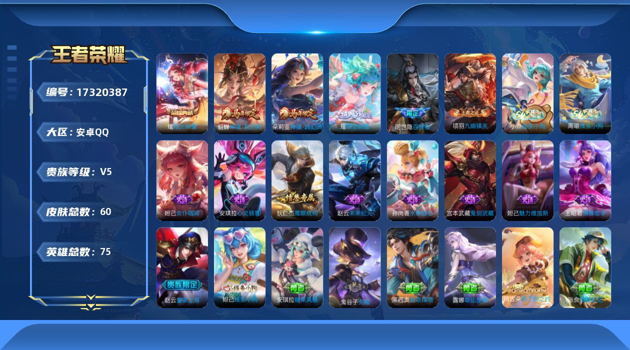 WZQM4201096王者荣耀账号详情图29