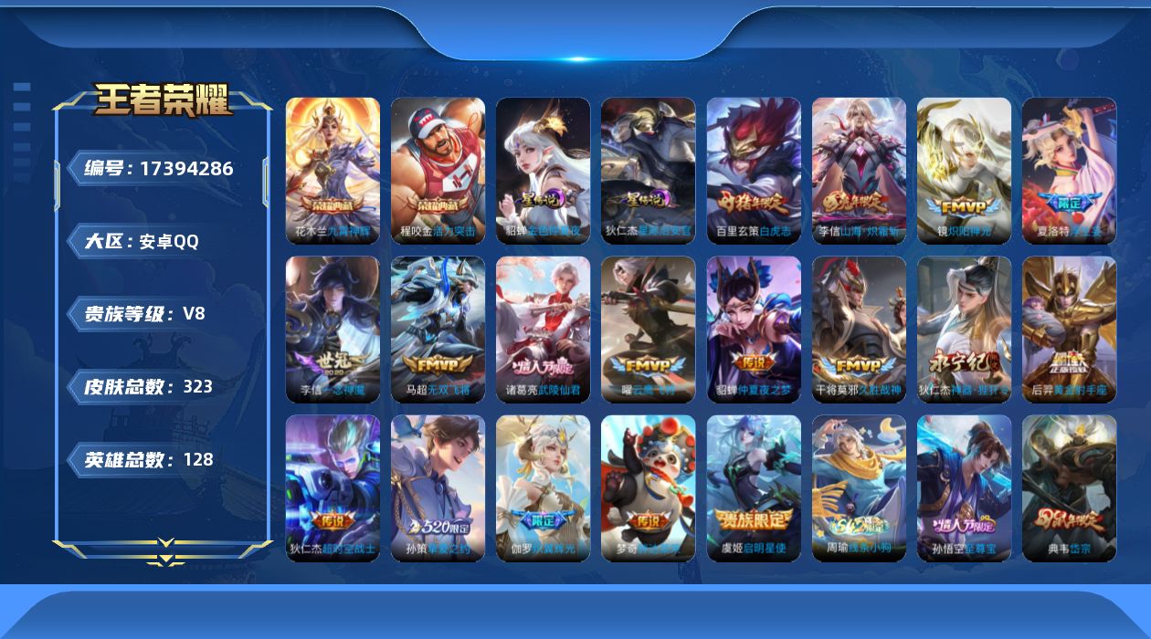 WZQM4207197王者荣耀账号详情图19