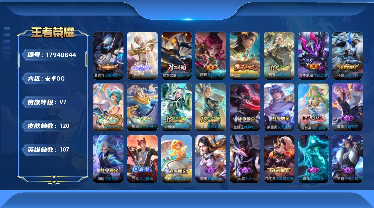 WZQM4255481王者荣耀账号详情图16