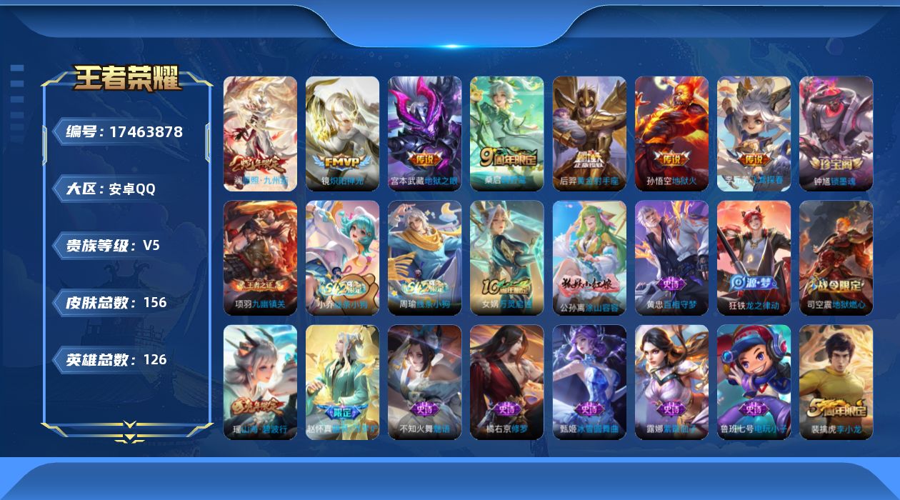 WZQM4212209王者荣耀账号详情图14