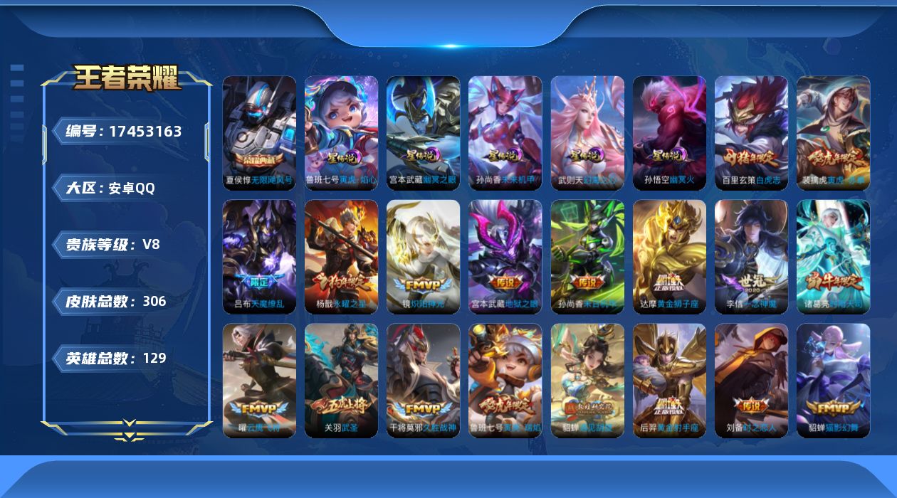 WZQM4213512王者荣耀账号详情图14